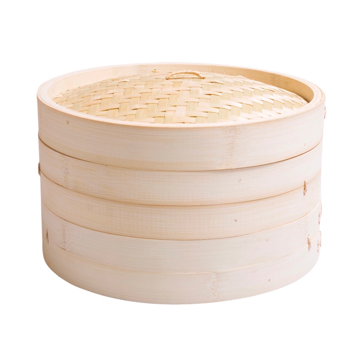 10" 2-layers bamboo steamer (with Logo) - Yummi Dumplings